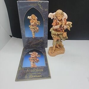 1992 Fontanini Roman Nativity Gabriel w/box and story card 72551
